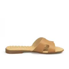 BEIRA RIO - SANDALIA PLANA CAMEL