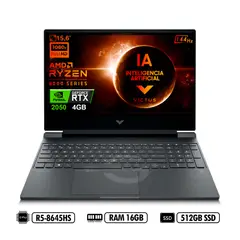 HP - PORTATIL GAMING VICTUS 15-fb2025la FHD 144Hz AMD R5-8645HS RAM 16GB 512GB SSD NVIDIA® GeForce RTX™ 2050