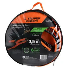 GENERICO - Cables Para Iniciar Batería Carro 3.5 m Calibre 6 Awg