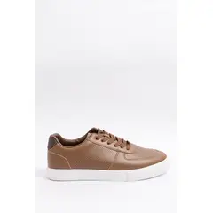 KOAJ - Tenis urbanos en color negro con suela plana blanca HOMBRE