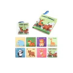 FRAGOLA KIDS - Libro Sensorial Estimulación Temprana Bebe Texturas Animales
