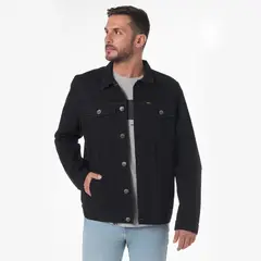 LEC LEE - Chaqueta En Denim Cl?sica Renovada Negro XLNegro