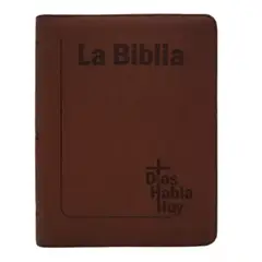 SBC - Biblia Dios Habla Hoy Grande Letra Gigante Imitación Piel Café Acolchada Código QR