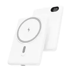 LINKON - Bateria Portatil Magnetica USB Power Bank 10.000 mAh - Blanco