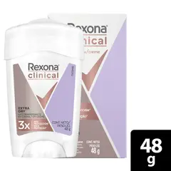 REXONA - Desodorante en crema mujer clinical extra dry