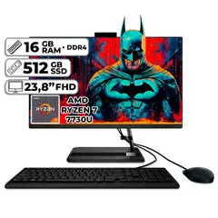 LENOVO - TODO EN UNO AMD RYZEN 7-7730U SSD 512GB RAM 16GB 238″ FHD