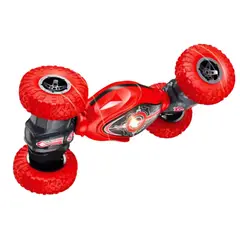 GENERICO - Carro Loco 360 Coche Teledirigido Ideal para Aventuras Rojo