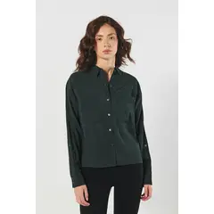 KOAJ - BLUSA ESTAMPADA/RAYON POLIESTER/ CAMISERA BOLSILLOS Mujer