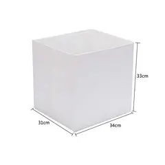 GENERICO - Caja organizadora blanca para ropa