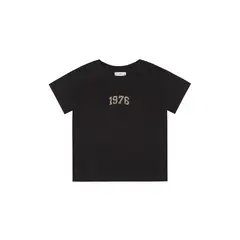 TENNIS - Camiseta manga corta estampada negra para mujer