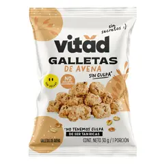 ALQUERIA - Galleta Avena Vitad Pack 4unds x30g c/u