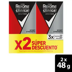 REXONA - Antitranspirante men clinical sport x 2 und x 48g c/u