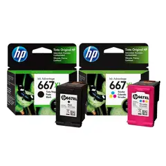 HP - Cartucho 667XL Negro-Tricolor impresora Advantage 6000 6400 x2