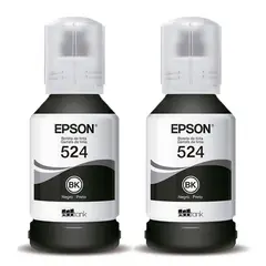 EPSON - Tinta 524 negro impresoras EcoTank L6490 L15150 L15160 x2