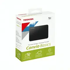 TOSHIBA - Disco Duro 1TB USB 3.0 Canvio Basics