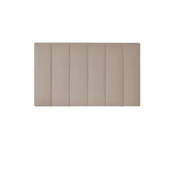 DISEÑOS RAMONA'S - Cabecero Semidoble 120x60 Paneles Verticales Beige Tela