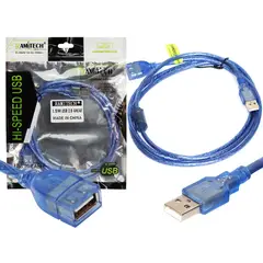 RAMITECH - Cable Alargue Usb 20 Mallado 15M Macho Hembra