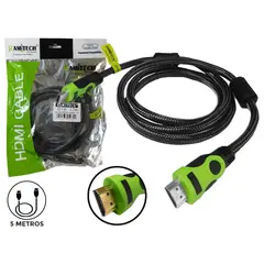 RAMITECH - Cable Hdmi A Hdmi 5 Metros Filtro Mallado