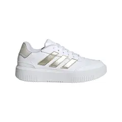 ADIDAS - Tenis Mujer Courtblock Bold - Blanco-Dorado