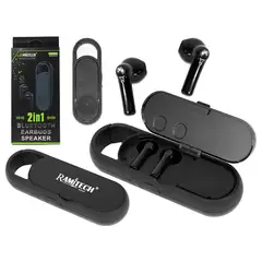 RAMITECH - Auriculares y Parlante Bluetooth 2 En 1