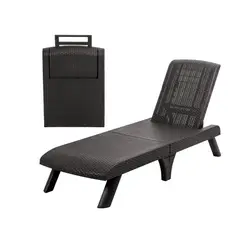 PLASTICOS MQ - Silla Cama Asoleadora Para Exterior Tipo Ratan Marca Mq