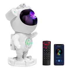 GENERICO - Proyector Galaxias Luna Astronauta Bluetooth