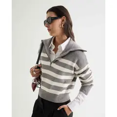SEVEN SEVEN - Saco Para Mujer Abierto Color Gris Marca #28330675