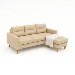 HIGH CLASS - Sala en L Cielo Beige - Modular