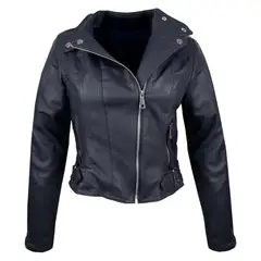 SYK - Chaqueta chamarra para mujer moderna con Hebilla Paris