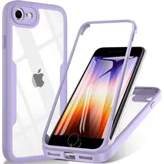 GENERICO - Estuche Protector Case Funda Full 360 Para Iphone 7 Plus Lila