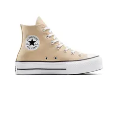 CONVERSE - Tenis Botas Chuck Taylor AllStar Mujer-Beige/Blanco