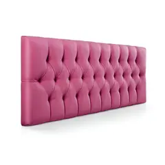DISEÑOS RAMONA'S - Cabecero Doble 140x60 Rombos Fucsia Sintético