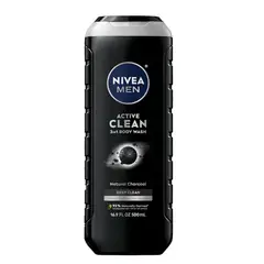 NIVEA - Jabón Líquido Corporal Men Active Clean 500ml