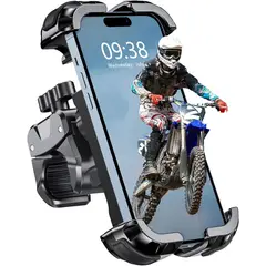 GENERICO - Soporte Base Celular Para Moto Bicicleta Manillar Ajustable