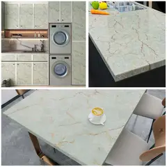 GENERICO - Papel Vinilo Adhesivo De 10 M X 45 Cm Marmol Mate