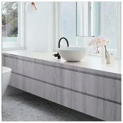 GENERICO - Papel Vinilo Adhesivo De 10 M X 45 Cm Madera Gris