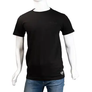 ALMA DE AVIADOR - Camiseta Cuello R Negro LT Algodón Peruano
