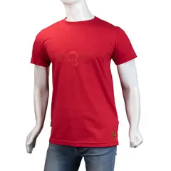 ALMA DE AVIADOR - Camiseta Cuello R Rojo CT Algodón Peruano