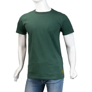 ALMA DE AVIADOR - Camiseta Cuello R Verde Bot Algodón Peruano