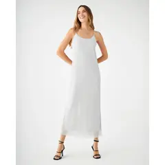 ESPRIT - Vestido Largo Mujer Escote Redondo