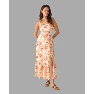 ESPRIT - Vestido Largo Mujer Escote Recto