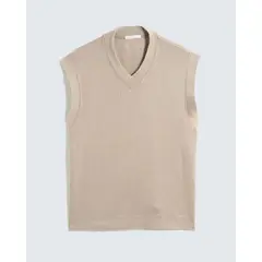 SEVEN SEVEN - Camiseta Para Hombre Manga Sisa Cuello V Color Arena Marca #45092646