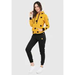 ARCTIC FOX - Conjunto de Sudadera Mujer Buzo Hoodie Mostaza Estrellas