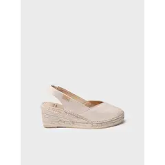 TONI PONS - Alpargata de mujer en piel con cuña para un calce más ancho TERMAL
