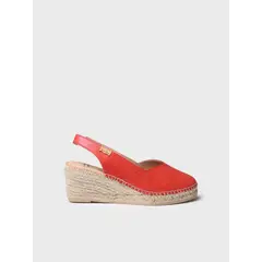 TONI PONS - Alpargata de mujer en piel con cuña para un calce más ancho TERMAL