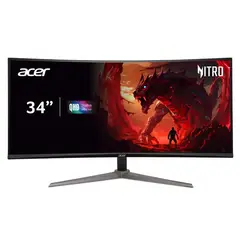 ACER - Monitor Gamer Nitro Curvo 34 Pulgadas VA UW QHD 180Hz 1Ms ED340CU