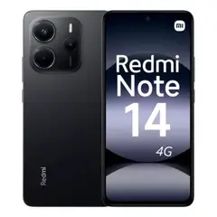 XIAOMI - Celular Redmi Note 14 4G , Memoria 6Ram/1286b, Camara 108MP , Bateria 5500mAh, Color Negro Ocaso