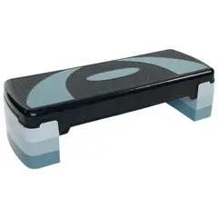 GENERICO - Banco Step Grande 3 Niveles Escalon Aerobicos Gym Gris Ref G3N