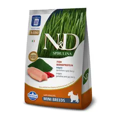 CATLIKE - Alimento N&D Dog Spirulina Tilapia Adulto Mini Breeds 2kg