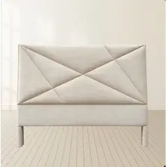 GENERICO - Basecama dividida Beige de 140 y cabecero oasis (cama Doble)